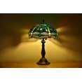 thumbnail image 2 of Tiffany Style Desk Lamp Table Bedside LED Lamp Bedroom Stained-Glass 18.1'' Height Multi-Color, 2 of 4