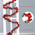 thumbnail image 3 of Topboutique Flower Garland Artificial Rose Vines,5 Pcs 40 ft Fake Hanging Flower Vines Floral Garland,Silk Rose Vines with Green Leaves for Wedding Party Home Wall Room Garden Craft Art Decor,Red, 3 of 8