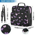 thumbnail image 3 of ALAZA Zipper Binder Hearts Bats 3 Ring Trapper Keeper File Folder Organizer Bag, 3 of 8
