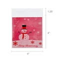 thumbnail image 4 of Wrapables Transparent Self-Adhesive 4" x 4" Candy and Cookie Bags, Favor Treat Bags for Parties and Wedding (200pcs), Snowman & Sleigh Ride, 4 of 8
