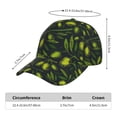 thumbnail image 2 of Fotbe Green Branch Olive Gorro Clásico de Béisbol, Gorra Ajustable con Broche Snapback, Gorro de Exterior de Algodón Suave, 2 of 6
