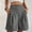 Dark Gray, variant on Bermuda Shorts for Women Summer Dressy Casual Elastic High Waisted Wide Leg Knee Length Solid Color Shorts with Pockets Green