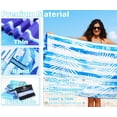 thumbnail image 4 of Paquete de 6 toallas de playa de microfibra Widdonen, sin arena, de secado rápido, 4 of 7