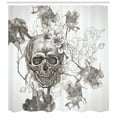 thumbnail image 3 of Ambesonne Celebration Shower Curtain, Designed Print, 69"Wx75"L, Dimgrey and White, 3 of 3
