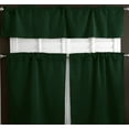 thumbnail image 6 of Poplin Solid 3 Piece Window Valance Curtain Set (30 different colors), 6 of 35