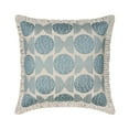 thumbnail image 1 of Decorative Blue 22"x22" (55x55 cm) Throw Pillows, Linen Embroidery & Frills Throw Pillows For Couch, Abstract Pattern Contemporary Style - Alisa, 1 of 3