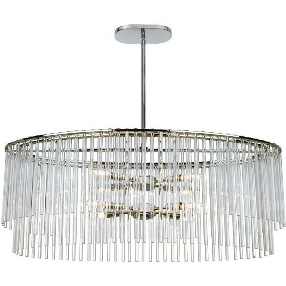 398-CH-Crystorama Lighting-Bleecker - 8 Light Chandelier In Traditional And Contemporary Style - 36 Inches Wide By 16 Inches High