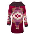 thumbnail image 5 of LOVZFMLL Cardigan pour Femmes Manches Longues Décontracté Patchwork Rayé Long Cardigan Haut Blouse Manteau, 5 of 5