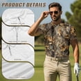 thumbnail image 5 of Aplkyhs Camouflage Hunting Matching Couple Golf Shirts Couple Golf Matching Outfits 4-Way Stretch Mens Hawaiian Shirt Breathable Fabric Moisture Wicking for Casual Wear, 5 of 6