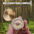 thumbnail image 5 of Brass Compass Luminous Golden Pocket Watch Outdoor Survival Compass for Hiking Backpacking Men's Gifts, 5 of 5