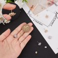 thumbnail image 3 of DIY 1 Box 4 Pairs Earring Post Brass Cubic Zirconia and Platinum Plated 2 Style Post Stud Flower Earring Findings with 0.7mm Loop for Women Jewelry Making DIY Crafts Mixed Color DIY, 3 of 5