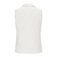 thumbnail image 5 of Gpaecead Women's Sleeveless Puffer Vest With Zip, Fleece Lined Warm Tank With Inner Pocket White, 5 of 8