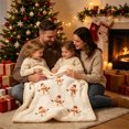 thumbnail image 6 of Eoozwa Christmas Decorative Throw Blanket Christmas Throw Blanket for Couch Sofa Bed Soft Cozy Lightweight Fuzzy Plush Fleece Blankets and Throws Xmas Winter Blanket 30"x39", 6 of 6