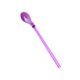 thumbnail image 2 of Juego de 5 cucharas de plástico para mezclar y pajitas | Cucharas reutilizables para té de hojas | Cucharas mezcladoras multifunción para jugos, tés, bodas, celebraciones y uso en la cocina, 2 of 5