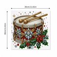 thumbnail image 3 of Christmas Diamond Art Kit, Sparkling Holiday Drum Holly Design Full Drill Pearl Diamond Art for Adults, Christmas Home Decoration Craft Kit, 9.8 Inch, 3 of 5