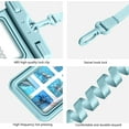 thumbnail image 4 of Underwater Cellphone Holder Protector - 2 Pack Large Clear Waterproof Phone Pouch IPX8 Waterproof Phone Dry Bag for iPhone 14 13 Pro Max Samsung Galaxy S23 Ultra Vacation Swimming Up to 7.2'', 4 of 5