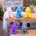 thumbnail image 4 of Elefante de juguete graduado para niños, muñeco de peluche, elefante blanco, dibujos animados, lindo, para boda, 2023, 4 of 5