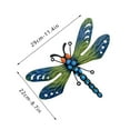 thumbnail image 2 of Naxoaeo Outdoor Metal Dragonfly Wall Decor Dragonfly Wall Sculpture Hanging Garden Wall Art Sculpture for Indoor Outdoor Patio Fence Decor Large, 2 of 6