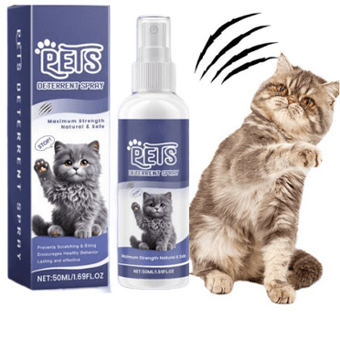 50ml Natural Cat Repellent Spray - Effective Anti-Scratch Solution for Indoor & Outdoor Spaces