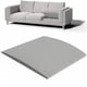 thumbnail image 2 of Inserto de soporte de cojín de sofá de espuma curva de alta densidad para almohadillas de asiento hundidas, almohadilla de esponja de repuesto para sillas, sofás y sillones, 50 x 50 x 5 cm, relleno, 2 of 6