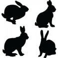 thumbnail image 2 of Rabbit Collection Vector Wall Mural by Wallmonkeys Peel and Stick Graphic (24 in H x 23 in W) WM127125, 2 of 4