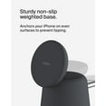 thumbnail image 4 of Belkin 2-in-1 MagSafe Wireless Charging Dock 15W Fast Charge iPhone Charger Compatible with iPhone 16, 15, 14, and 13 Series, AirPods, and Other MagSafe Enabled Devices, Includes Power Supply - Black, 4 of 7