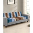 thumbnail image 2 of Blue Brown Couch Cushion Covers Stretch, Washable Sofa Seat Covers Individual Seat Cushion Sofa Slipcovers Farmhouse Wood Grain Vintage Vertical Striped Couch Cover Furniture Protector S-1PCS, 2 of 7
