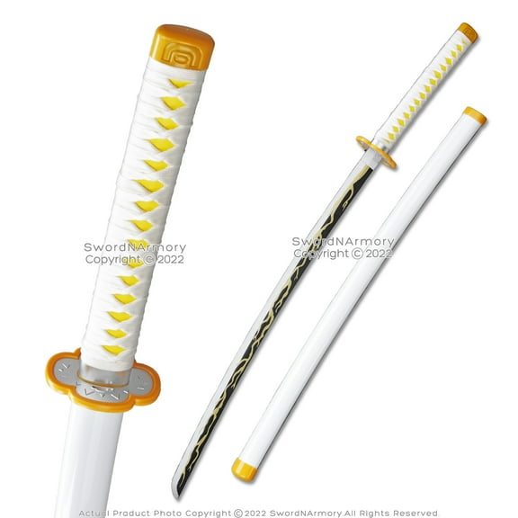 40.5” Unsharpened Bamboo Blade Zenitsu Demon Anime Sword Cosplay