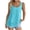 Sky Blue, variant on Staron Spring Summer Women's Casual Double Layer Strappy Tank Top Sleeveless Basic Fashion Loose Fit T-Shirt, Navy XXL