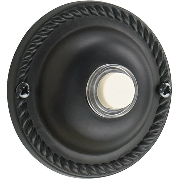 7-305-95 Quorum Lighting Accessory - Traditional Round Door Chime Button-2.5 Inches Wide