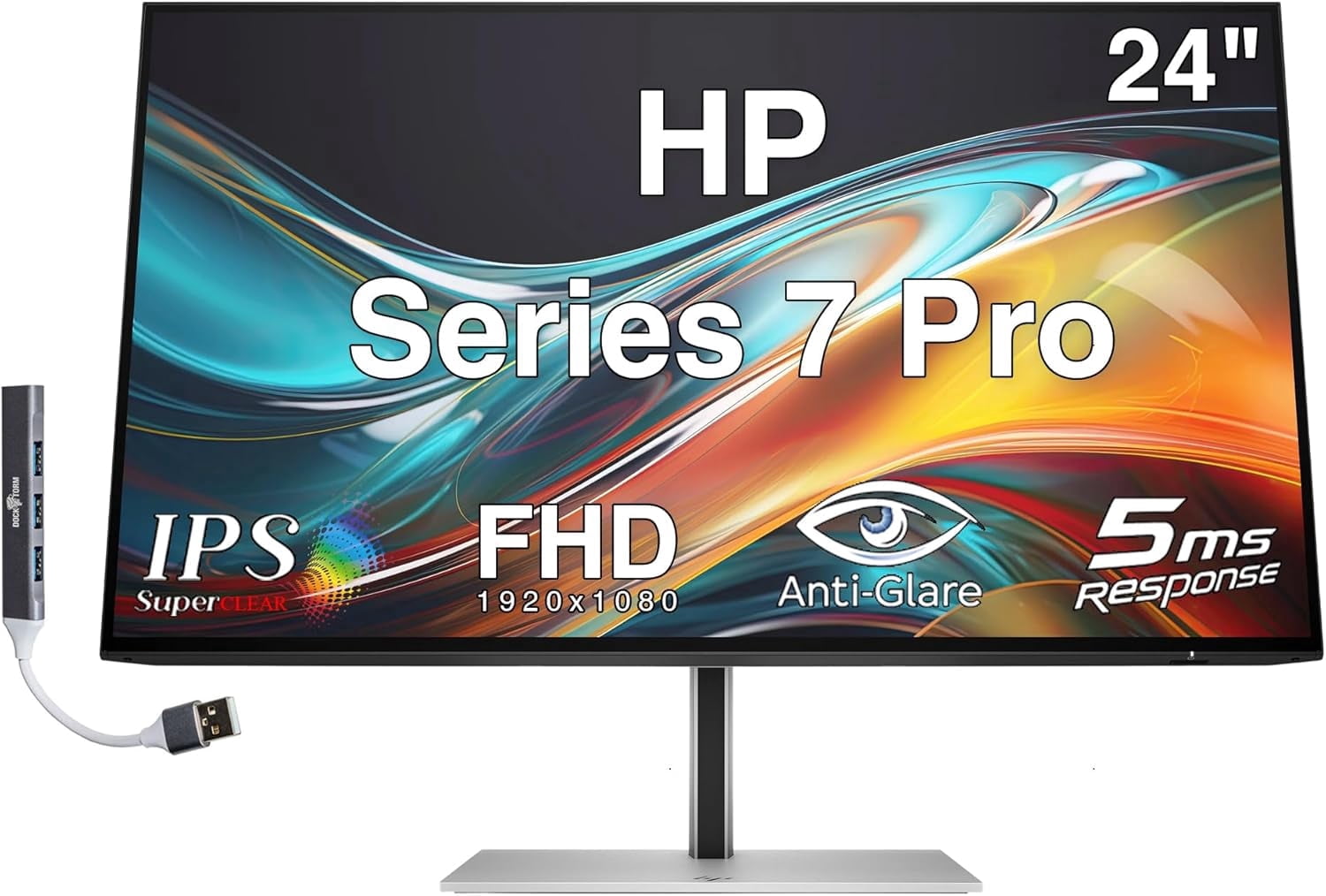 HP 27ER, 27 inch Ultra-Thin LED Backlit Monitor with Technicolor