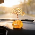 thumbnail image 6 of Small Citrine Crystal Tree, Ngxiha Natural Crystal Healing Stones Tree Ornament Desktop Wealth Attracting Bonsai with Gold Base Gemstone Money Trees Feng Shui Good Luck Home Desk Decor, 6 of 7