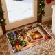 thumbnail image 4 of Seyotauo Christmas Decor 3D Stereoscopic Embroidery Carpet - 24 x16 inch Polyester Xmas Decor Indoor Outdoor, Absorbent Nonslip Dirt Proof Washable Foot Mat for Entryway Kitchen Bathroom Porch Patio, 4 of 6