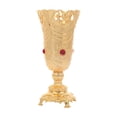 thumbnail image 2 of Florero dorado, florero decorativo elegante, regalos de inauguración de la casa, maceta, florero pequeño para flores, estantería, decoración del hogar, 2 of 9