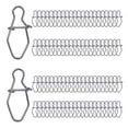 thumbnail image 4 of 100 piezas de broches de pesca de acero inoxidable de alta resistencia con cierre de seguridad y cambio de broches de pesca 14mm, 4 of 9
