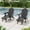 Black, variant on CHYVARY 3-Position Adjustable Foldable Adirondack Chair, Heavy Duty HDPE Patio Furniture with Cup Holder, All-Weather Deck Seating, Gray