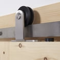 thumbnail image 3 of Renin BD101K-07800-SS Straight Strap Barn Door Hardware Kit, Steel, Bronze, For Barn Door, 3 of 5