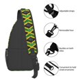 thumbnail image 4 of Crossbody Sling Backpack Jamaica Flag Travel Sport Hiking Chest Bag Daypack, 4 of 6