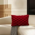 thumbnail image 3 of Anckoeil Weaving Snowflake Velvet Pillowcase Solid Color Pillow Office Sofa Lumbar Support Pillow Bedside Support Pillowcase Cushion, 3 of 9