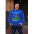 thumbnail image 2 of Old Glory Mens Ugly Christmas Sweater Manatee Floaty Potato Long Sleeve T Shirt, 2 of 5