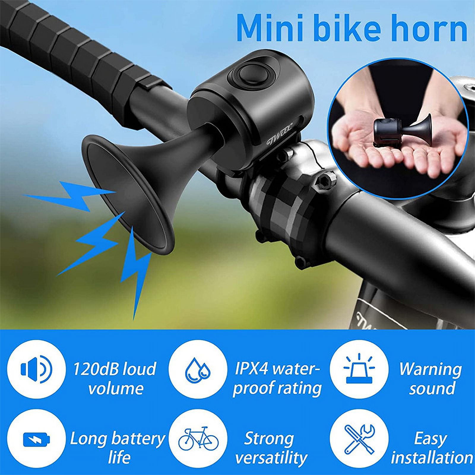 Bicycle Bell 120 DB Loud Bicycle Horn Electric Scooter Horn Bicycle Walmart