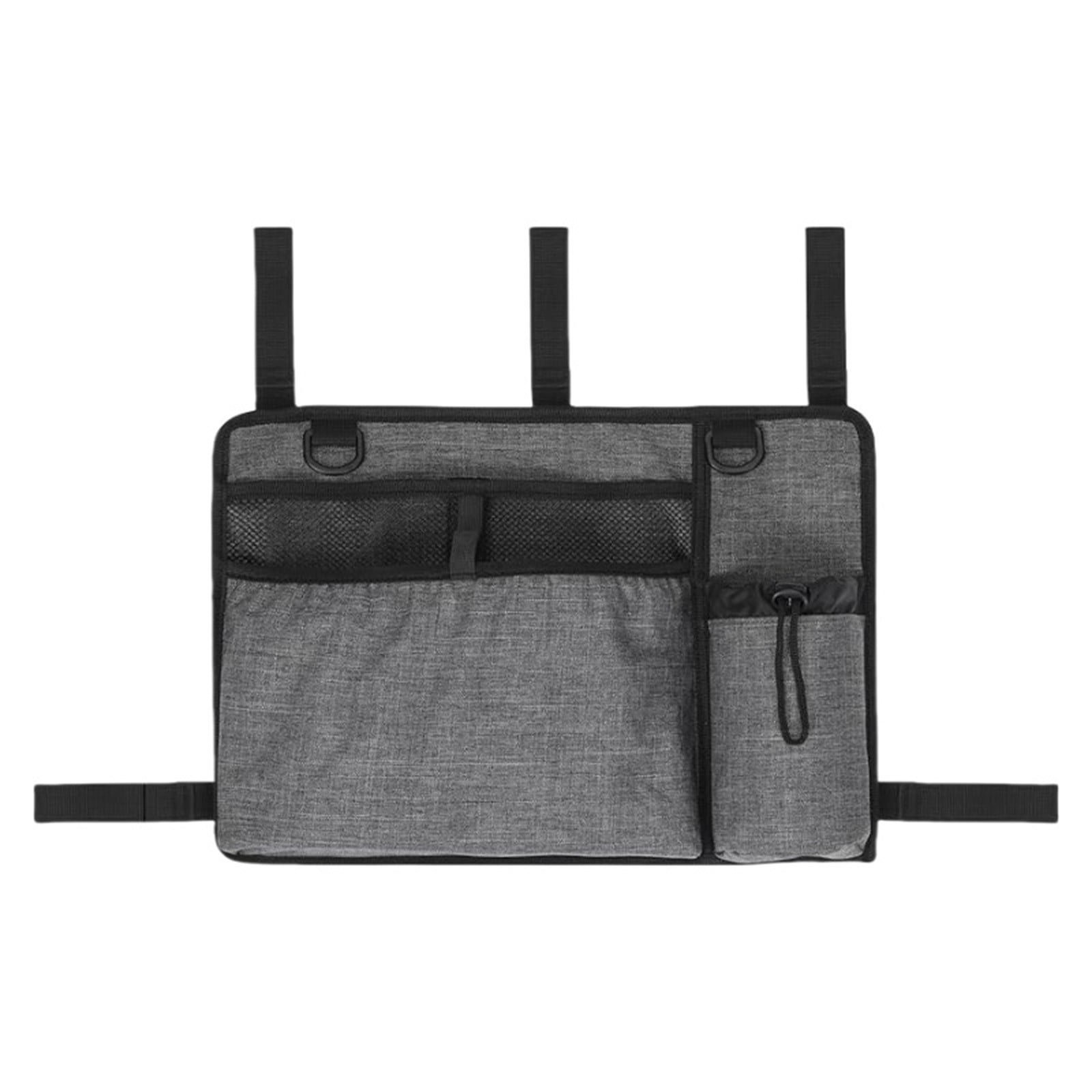Leodye 1PCS Foldable Walking Frame Wheelchair Side Organizer Large-capacity with Cup Holder Medical Supplies Mobility Aid Storage Bag -20.47x17.72x12.99in