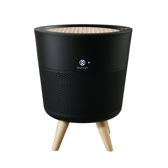 IMUNSEN M-002B Air Purifier with Cypress Wood Filter, H13 True HEPA Filter, 100% Ozone Free, Auto Sleep Mode, Filters allergens, Pollen, Smoke, Perfect for Office and Bedroom - Black