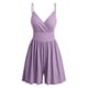 thumbnail image 1 of Karight Summer Casual Sleeveless Romper for Womens Trendy Ribbed Knit V Neck Short Jumpsuit Wide Leg Overalls with Pocket, 1 of 3
