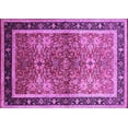 thumbnail image 1 of Ahgly Company Machine Washable Indoor Rectangle Oriental Purple Traditional Area Rugs, 8' x 10', 1 of 4