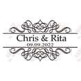 thumbnail image 1 of Pegatinas de boda personalizadas transparentes, etiquetas de burbujas, varita de burbujas, oro/blanco, no botellas, 100 unidades, 1 of 4