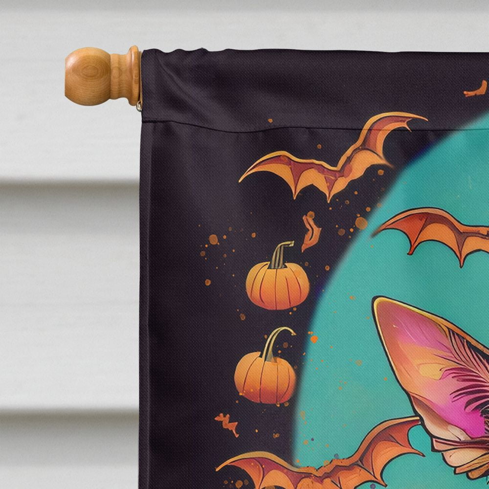 Halloween Chihuahua Dog House Flag 28x40IN Double-Sided Polyester Decorative Sleeve Pole Flag for Outdoor Home Garden