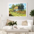 thumbnail image 4 of Cuadros Decorativos 5D DIY diamante pintura casa de pueblo taladro redondo completo mosaico arte imagen Kits Tmvgtek embutido en tela, 4 of 9
