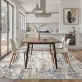 thumbnail image 3 of MICGEEK 10x14 Washable Area Rugs for Living Room, Modern Abstract Printed Rug, Vacuum-Friendly, Non Slip Indoor Rug for Bedroom Dining Room Home Decor Carpet, Blue/Brown, 3 of 7
