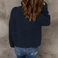 thumbnail image 6 of Women's Long Sleeve Buttonless Quarter Zip Pullover Sweater, 6 of 9